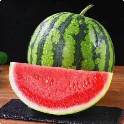 麒麟瓜西瓜新鲜水果薄皮脆甜冰糖红沙瓤手剥撕美都大果现摘5-6斤